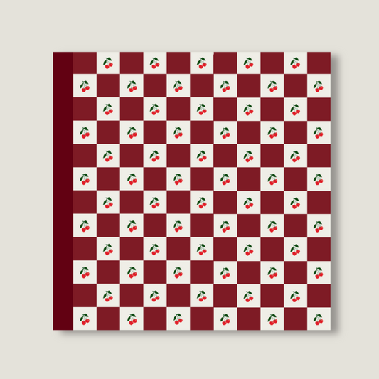 Checkered Cherry - Vibrant Red